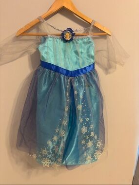 Disney Blue Snowflake Princess Costume Dress